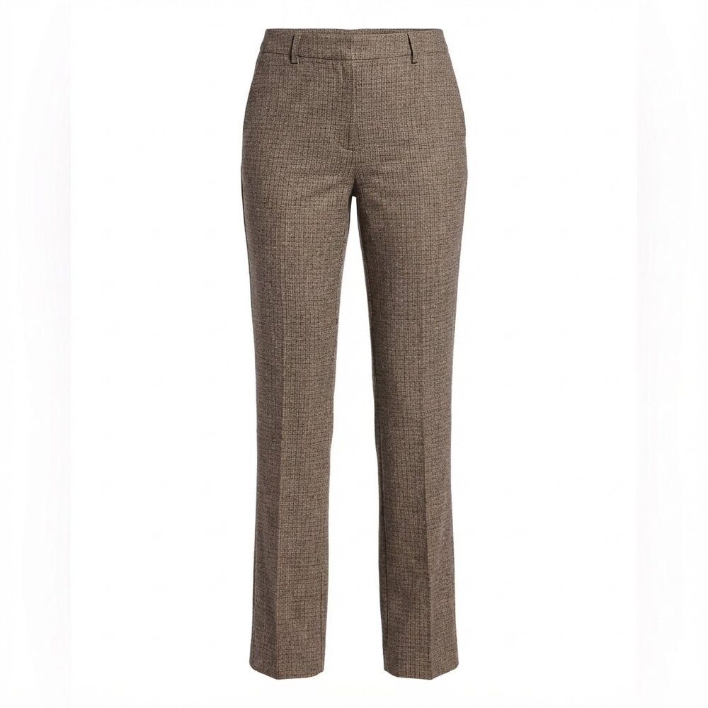 Karen Kane Plaid Trousers Women’s Straight/Flare Leg High-Rise Size